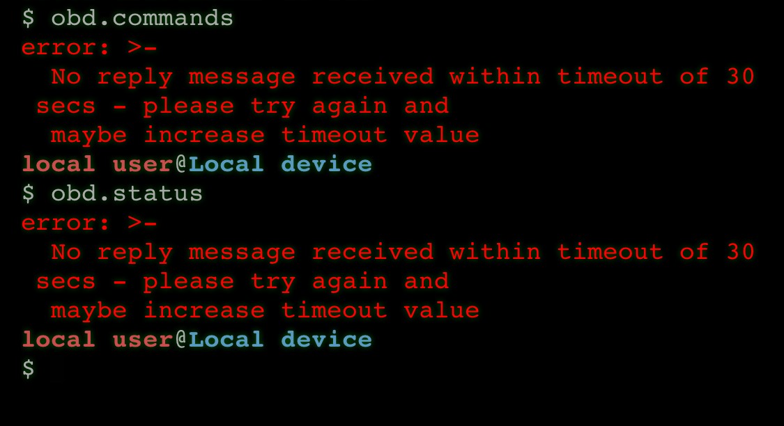 obd2 terminal commands